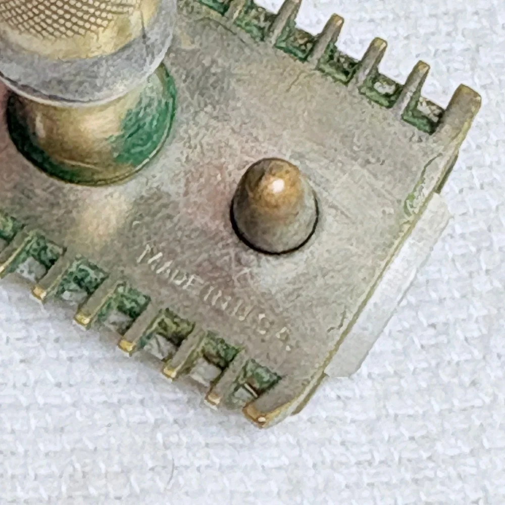 Vintage Gillette Safety Razor Open Comb Brass Ball End Double Sided Made in USA